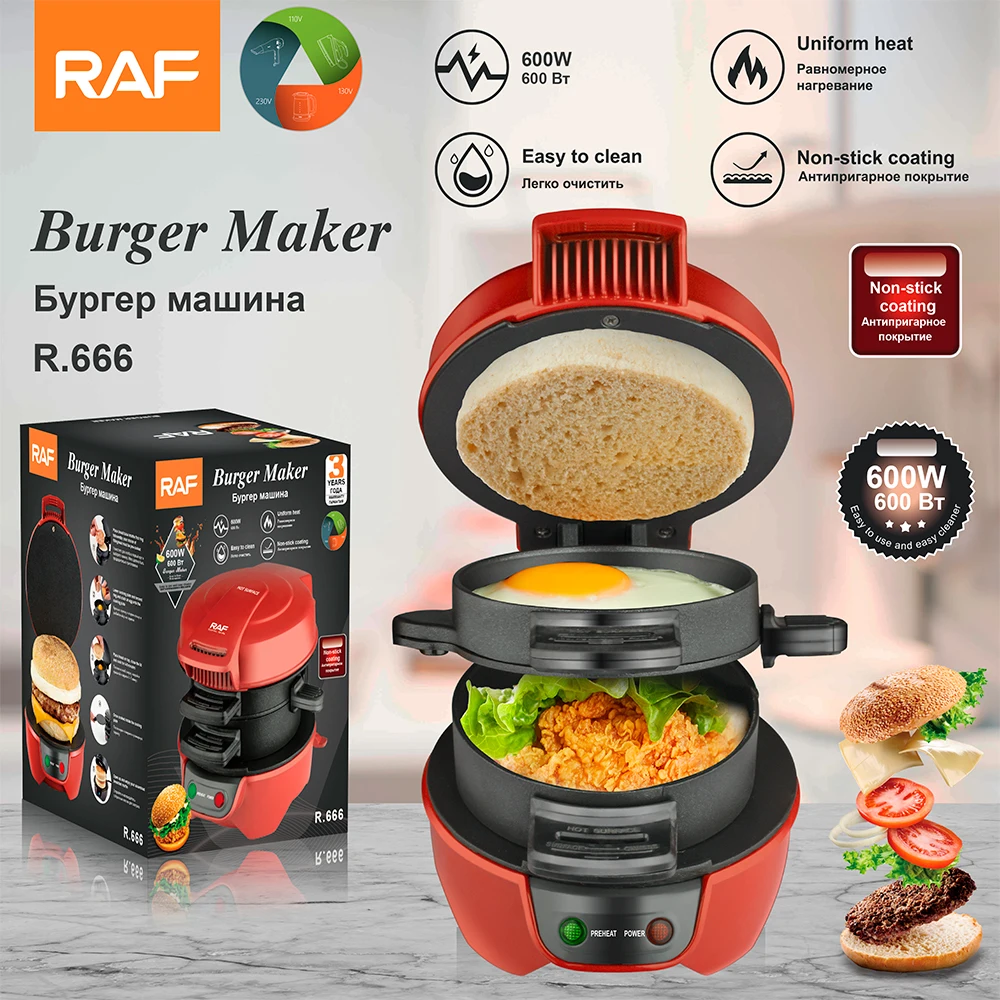 Fried eggs, fried steak, toast multi-function breakfast machine Breakfast Makers Hamburger Maker