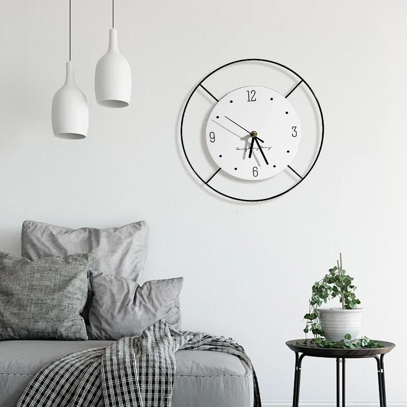 Modern simple wrought iron watches | High-end desktop wall clocks | Creative home ornaments