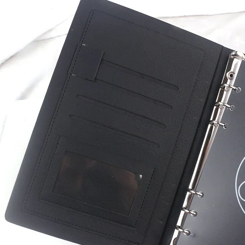 High Quality #146 MB Notebook Black PU Leather Cover Notepads Handmade Note Book Periodical Diary Business Notebook A5 New