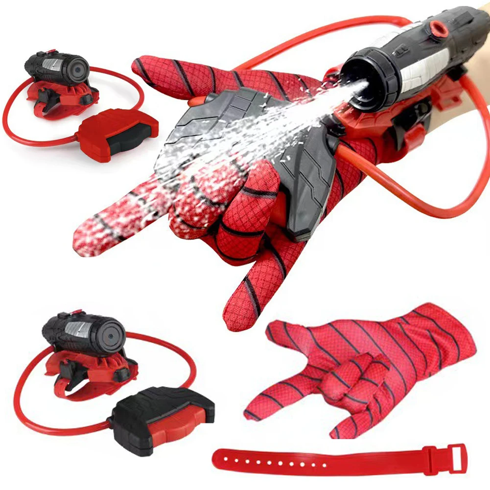 Spider Web Shooters Toy Superhero Squirt Guns Summer Outdoor Toys Wrist Water Sprayer Toy for Kids Adults