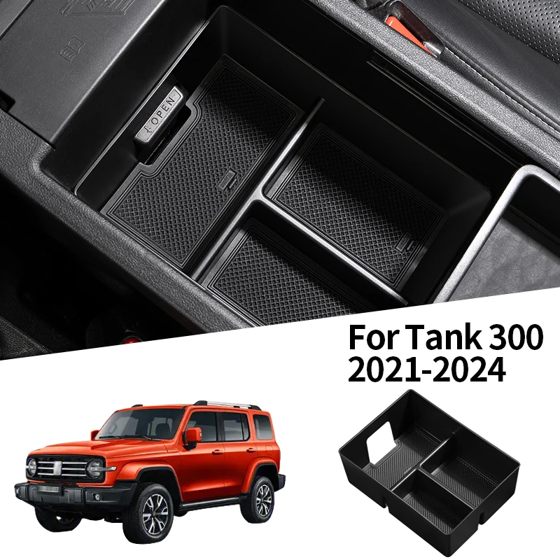 

Для GWM Tank 300 2021-2024 подлокотник ящик для хранения центральный подлокотник ящик для хранения перегородка для хранения аксессуары из АБС-материала