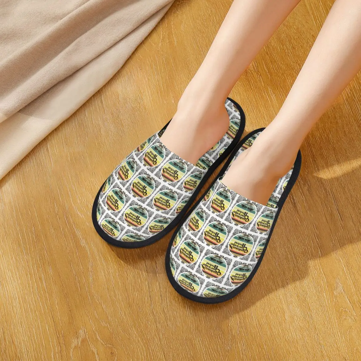 Custom Creedence Clearwater Revival Riverboats Slippers Memory Foam Warm Soft Women House Slipper Indoor Cozy Shoes