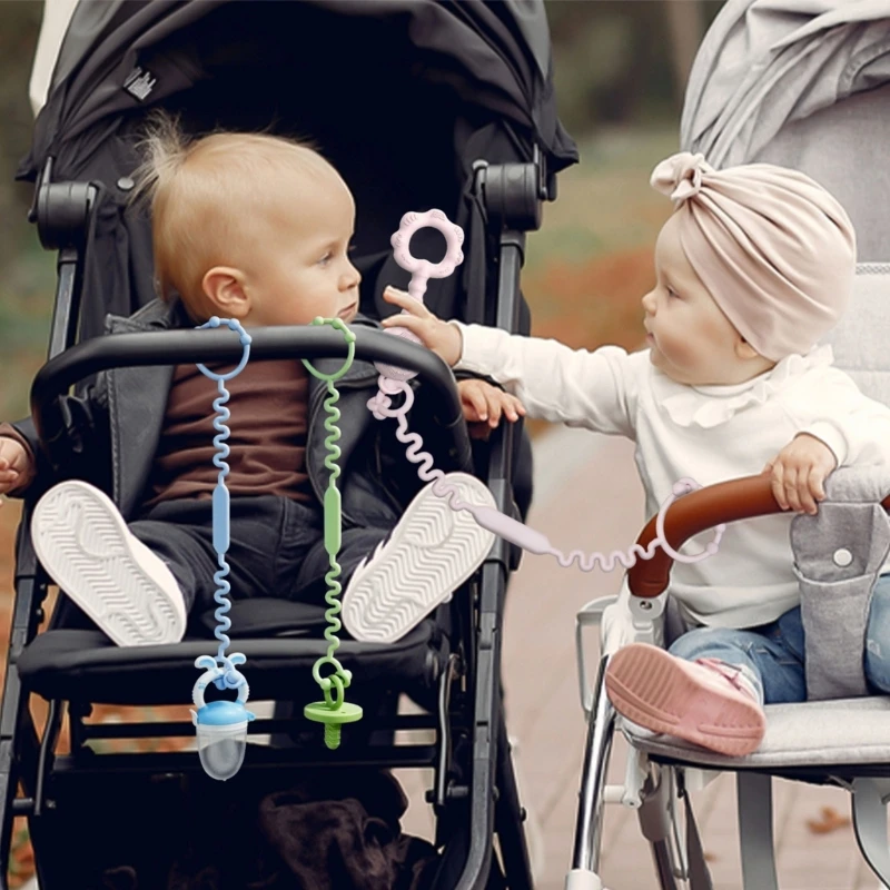 Cup Catch Seat Belts for Toy Drinking Cup Holder Straps Adjustable for Pram/Baby Carriers/Car Seat Food Grade Silicone