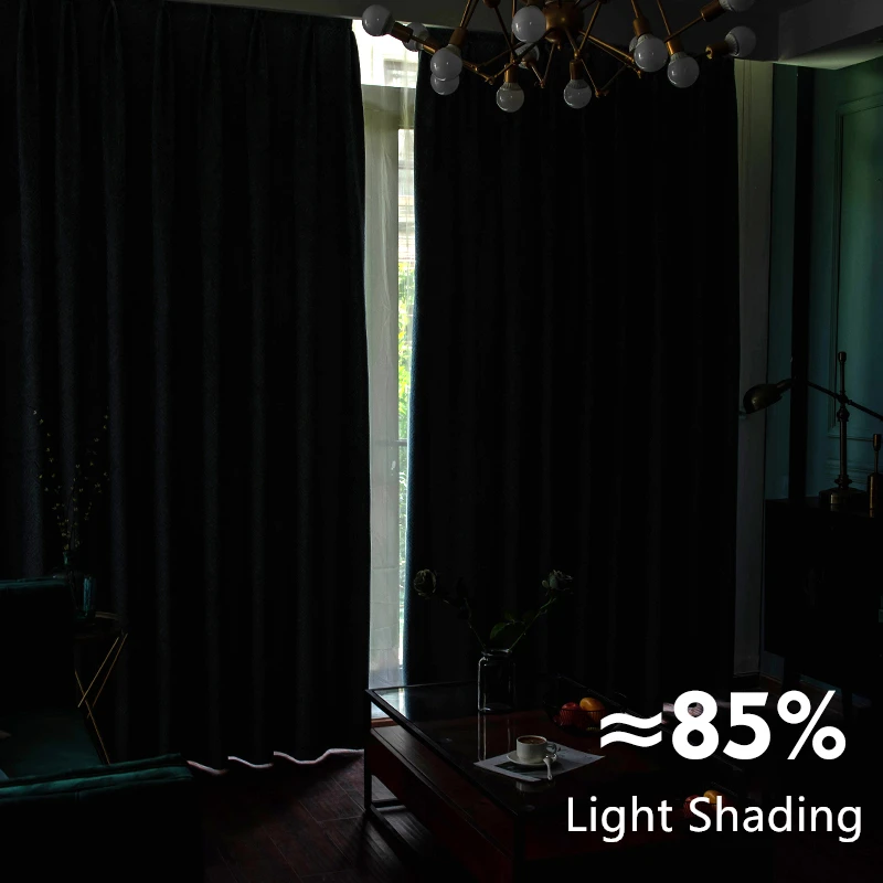 

Высота 65-80%, плотные утолщенные занавески из синели, готовые шторы для спальни, гостиной, скандинавские затеняющие тканевые шторы