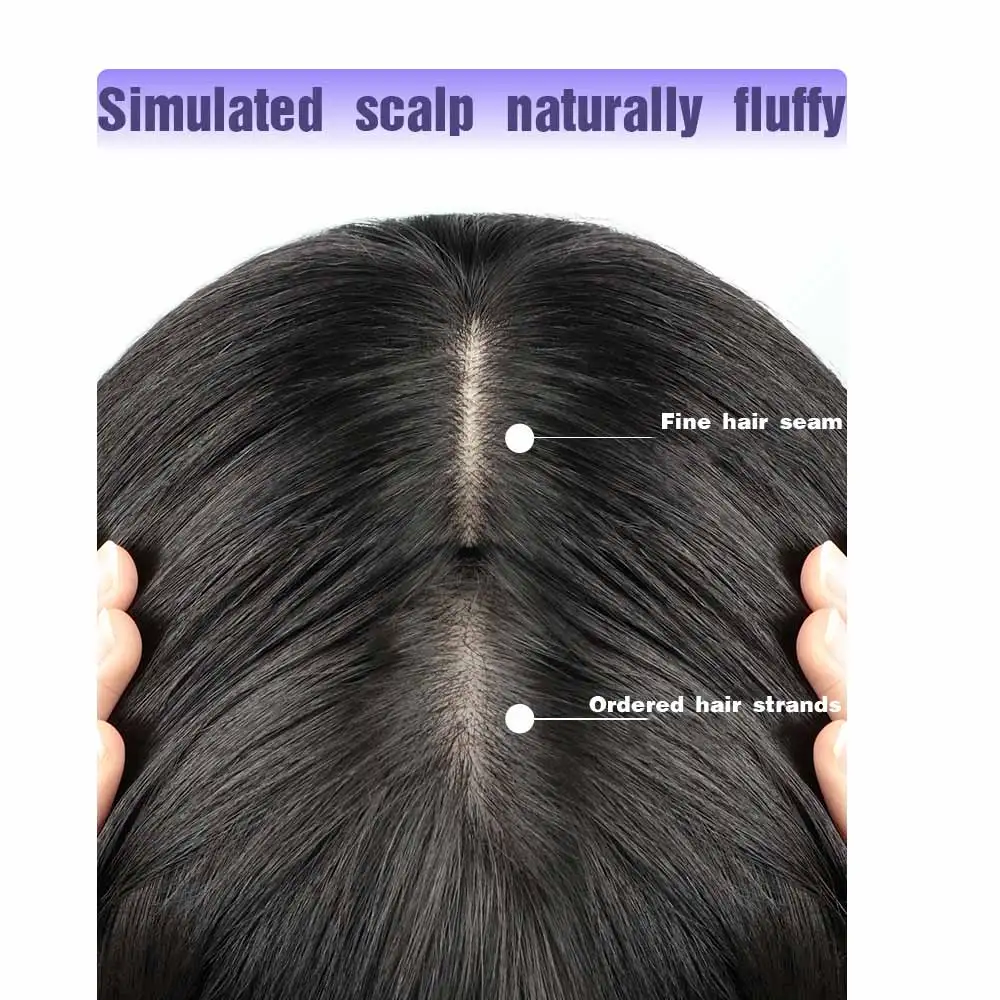 Flequillo sintético para el cabello, accesorio para el cabello, elegante para uso diario, parte superior de ocho caracteres