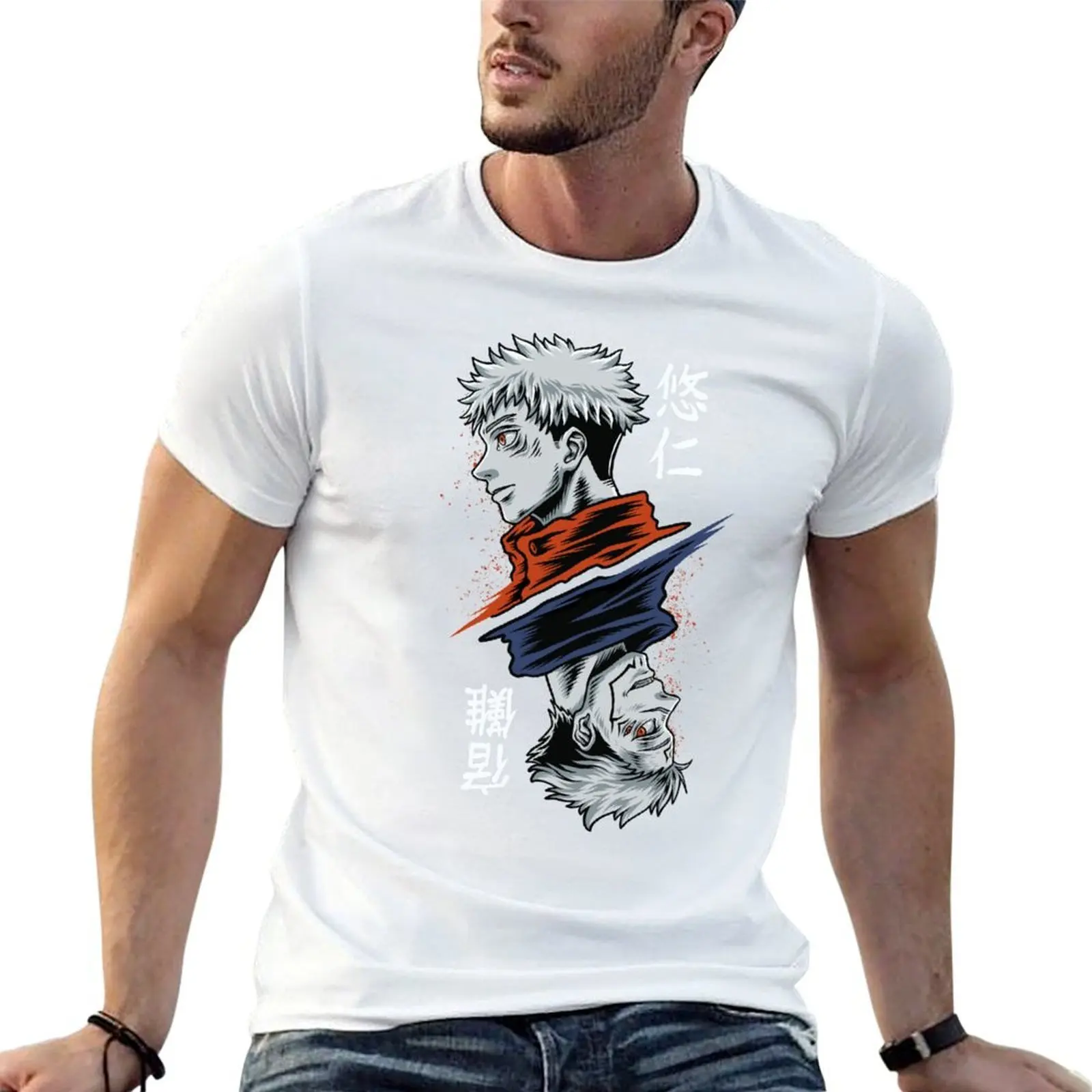 Jujutsu Sukuna x Yuuji T-Shirt anime t shirts summer top men clothing