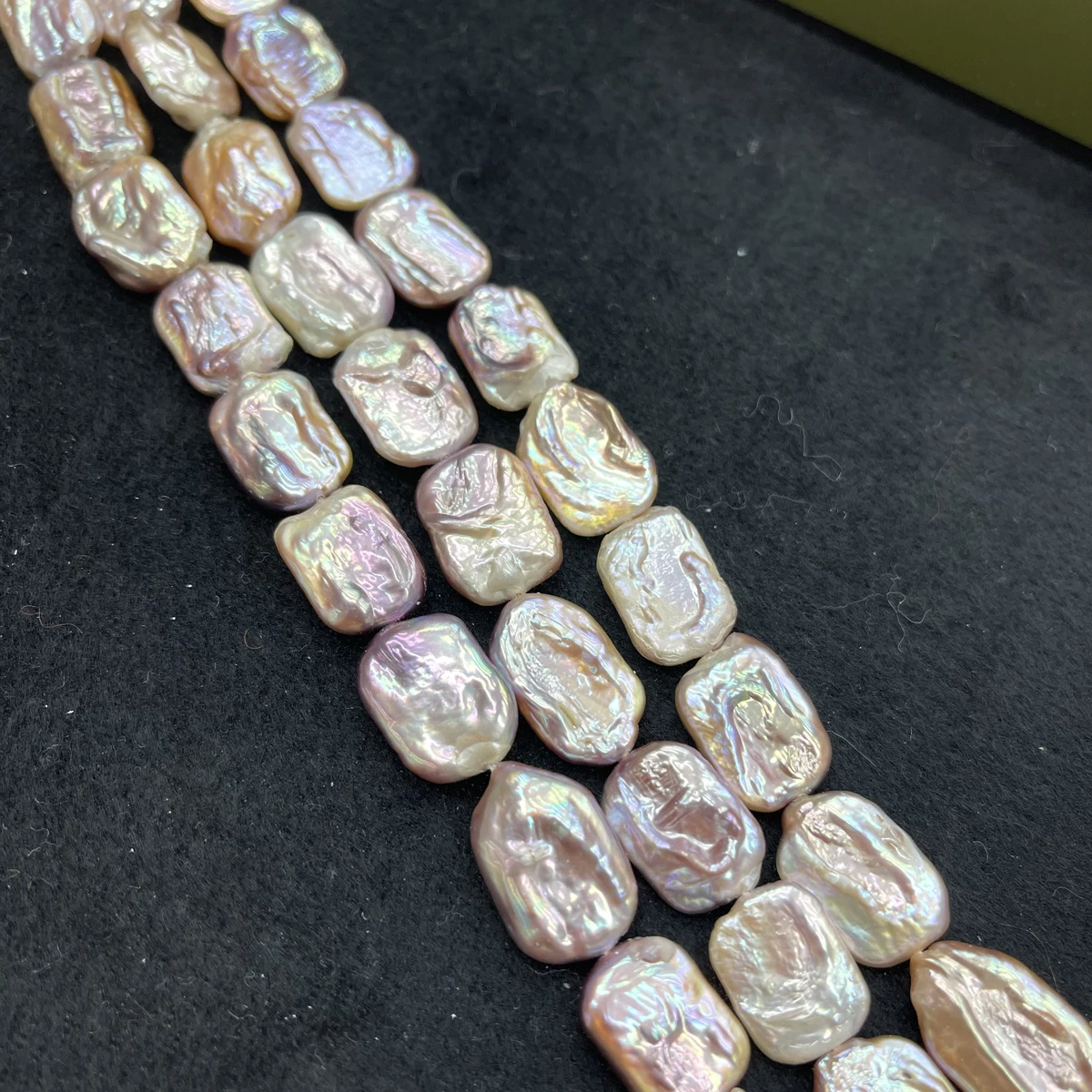 

Semi-Finished Natural Freshwater Square Purple Baroque Loose Beads for DIY Necklace Bracelet Jewelry Making Accessories 13x18mm