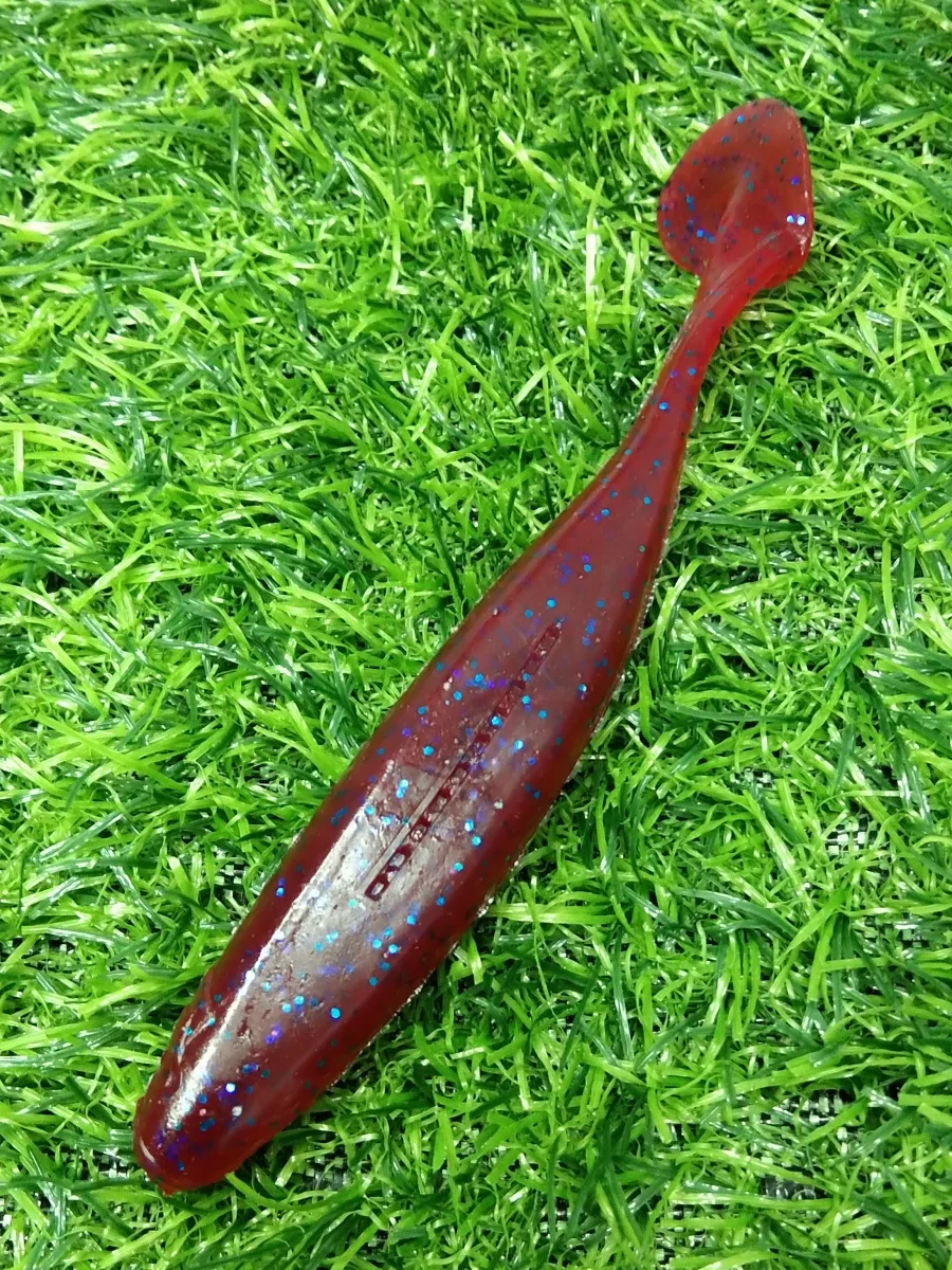 Mukun 5 pièces 12 cm/13g leurre souple de pêche avec queue de pagaie appâts souples pour appâts en silicone d'eau douce d'eau salée