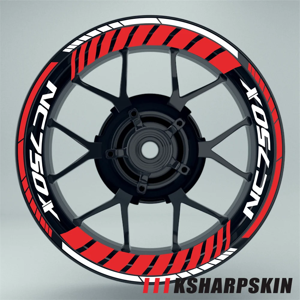 

Multiple color choices Motorcycle Tire waterproof wheel logo rin stickers stripe moto decals for HONDA NC750X