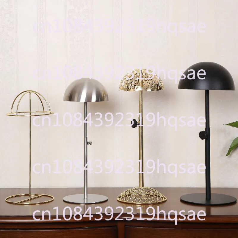 Hat Display Stand Multifunctional Portable Adjustable Height Stainless Steel Rack Stand for Multiple Hat Storage Hat Holder
