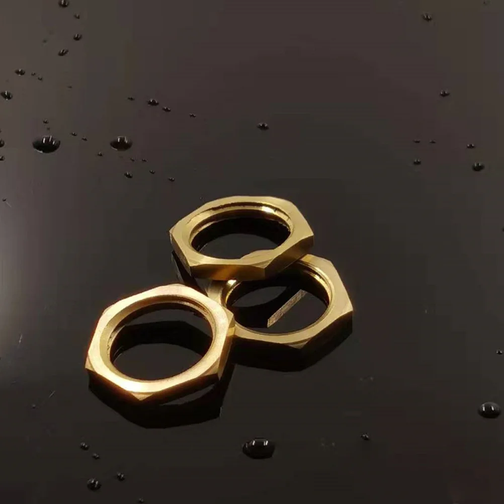 

40pcs Brass Hexagonal Lock Nuts Set For Threaded Pipes Hose Pipes 6 Sizes G1/8 G1/4 G1/2 Durable Nut Assortment Kit Hardware