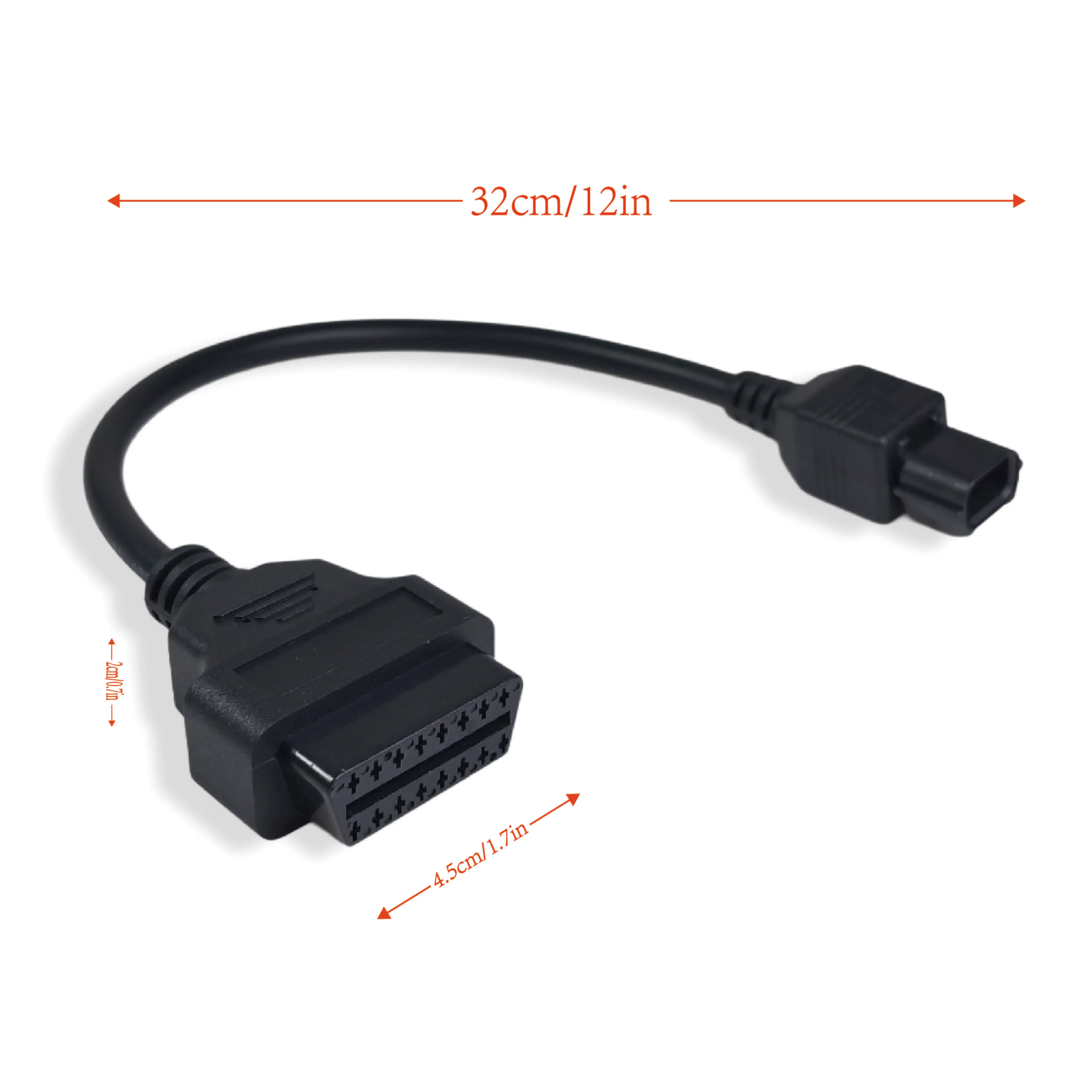 For KYMCO 3PIN 16pin Cable Motorcycle OBD2 Cables Adapter OBD Diagnostic Cable Extension Connectors