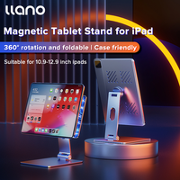 llano Desktop Holder Tablet Stand Rotating Phone Holder Adjustable 360 Degrees Rotate Aluminium for Tablets/Pads