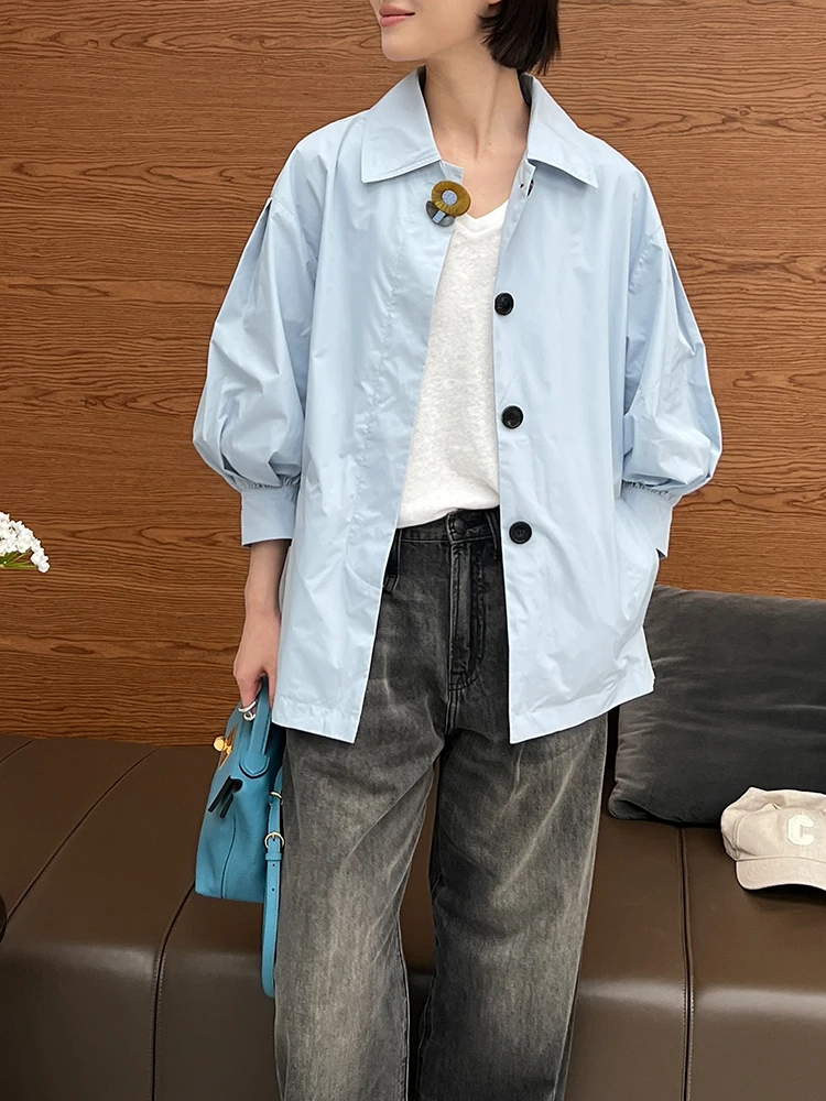 

Qui Dry ort Lantern Sve Windbreaker Jaet Fre Agel Design by Du Store Полиэфирное волокно Свободный крой Ladies irt