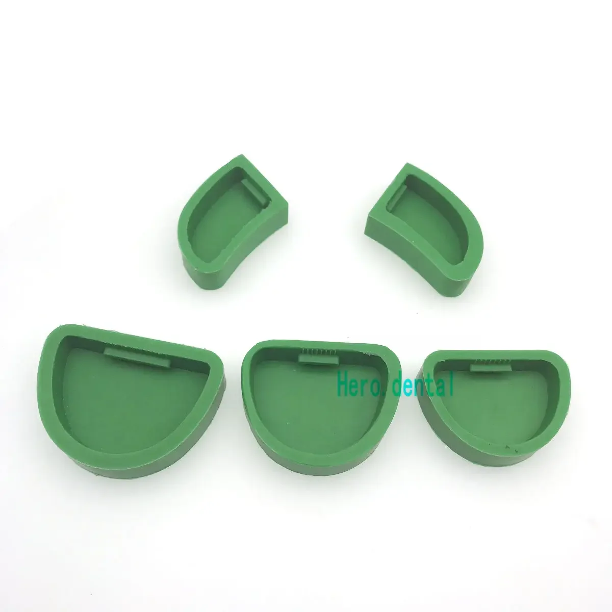 5Pcs Dental Lab Silicone Plaster Model Former Base Molds Mould On Stone Model Work