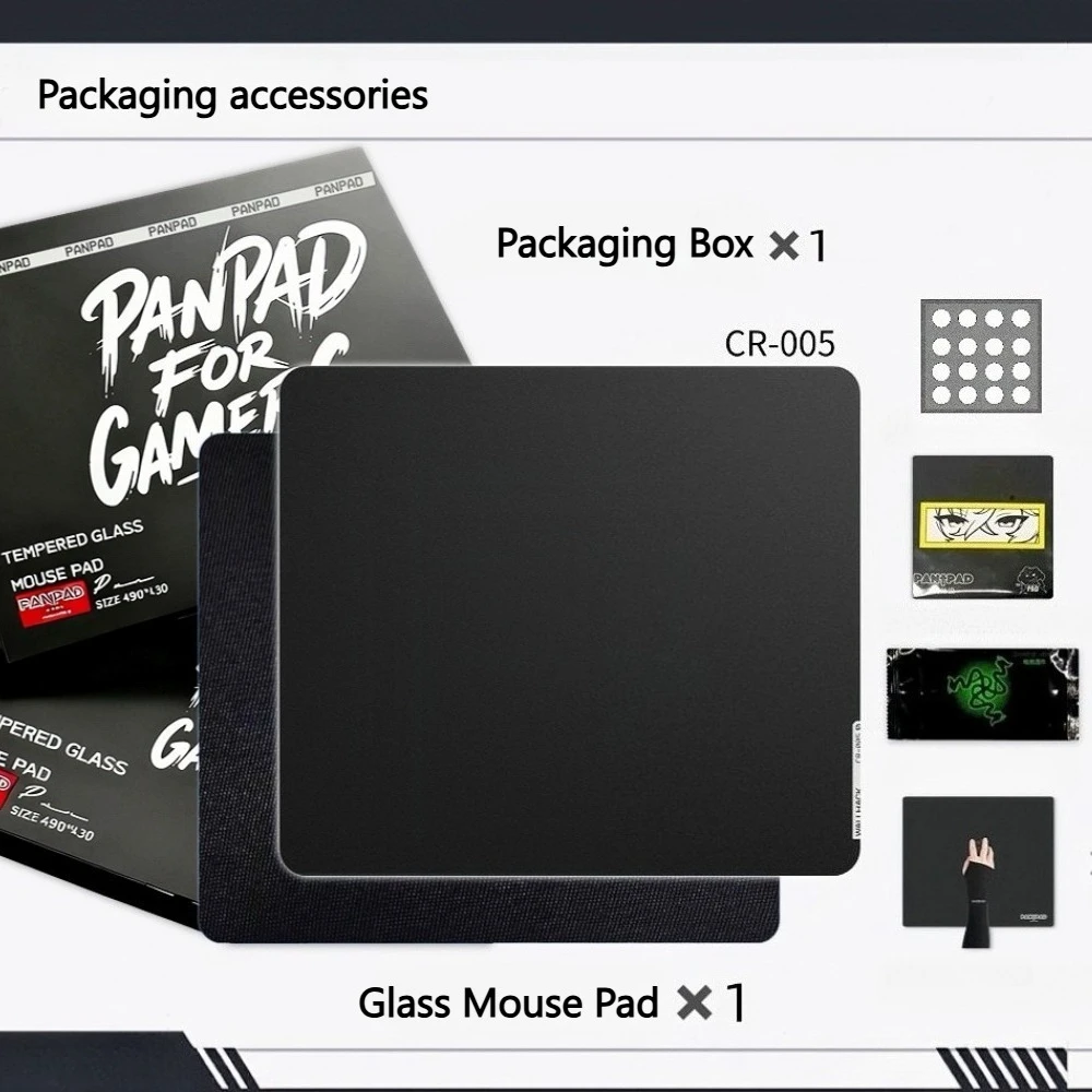 Wallhack cr005【即日発送】 WALLHACK CR-005 Glass Gaming Mouse Pad 3mm 2.5D Copy Reproduced