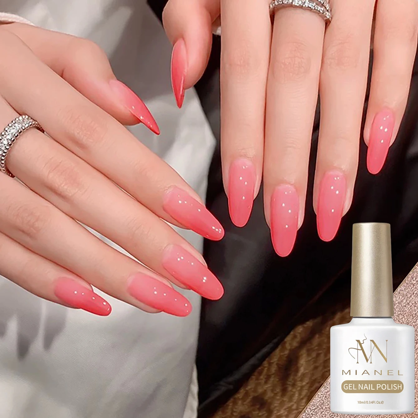 MIANEL 10ML Guava Blush Nude Gel Nail Polish 2026 New Pure And Moisturizing Whitening Nail Art Salon Pink Nails