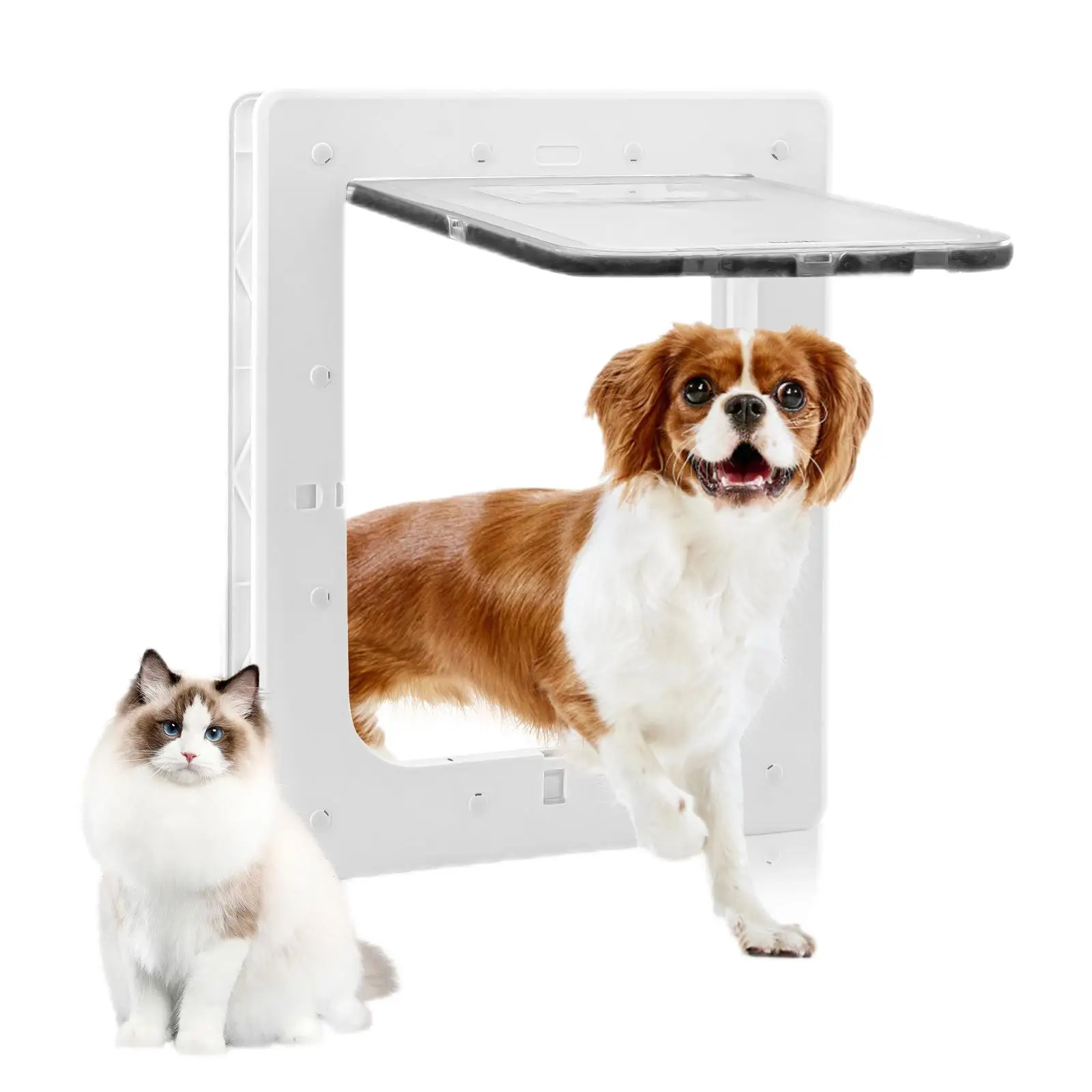 

Controlled Entry / Exit Direction Pet Supplies Opening Cat/dog Door with Flap Dogs Pet Houses & Furniture Breathable