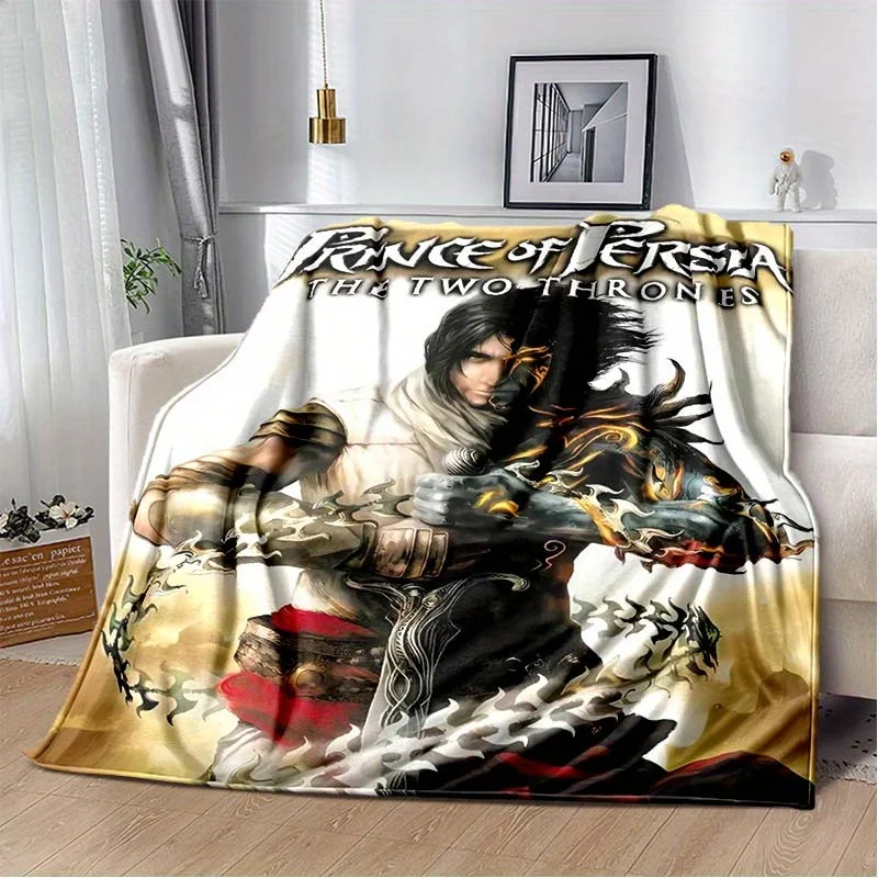 Game character theme pattern Flannel printed blanket suitable for all seasons suitable for living room office sofa and travel