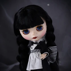 ICY DBS Blythe doll matte face，colorful hair nude doll and set doll joint body the gift for boy girl