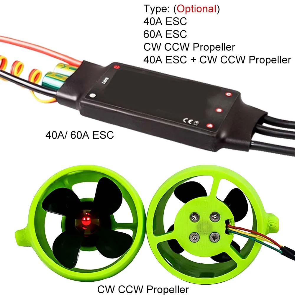 

40A/ 60A ESC for QAV250 Small Four Axis Electronic Speed Control /Underwater Propeller Motor Thruster RC Boat CW CCW Motor Parts