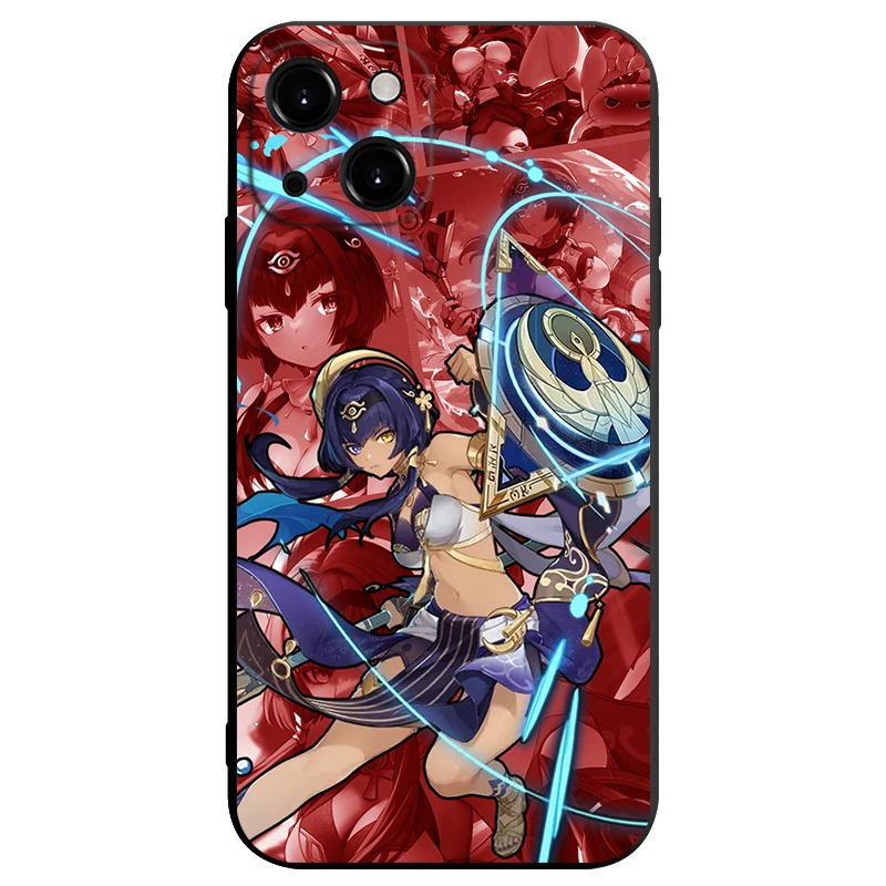 Genshin Impact-Coque de téléphone souple pour iPhone, CE Paimon Yaoyao, Lumine AWindsor ata ka, iPhone 14 13 12 11 Pro Max Mini XS X Poly SE 7 8 Plus, ci-après