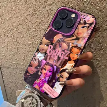 時尚 Bratz 手機殼,適用於蘋果 iPhone 16e 16 14 15 13 11 Pro Max 15 Plus 12 13 Mini 16e,防震手機殼,性感女孩款 12 最佳銷售 布拉茨娃娃案 - №11