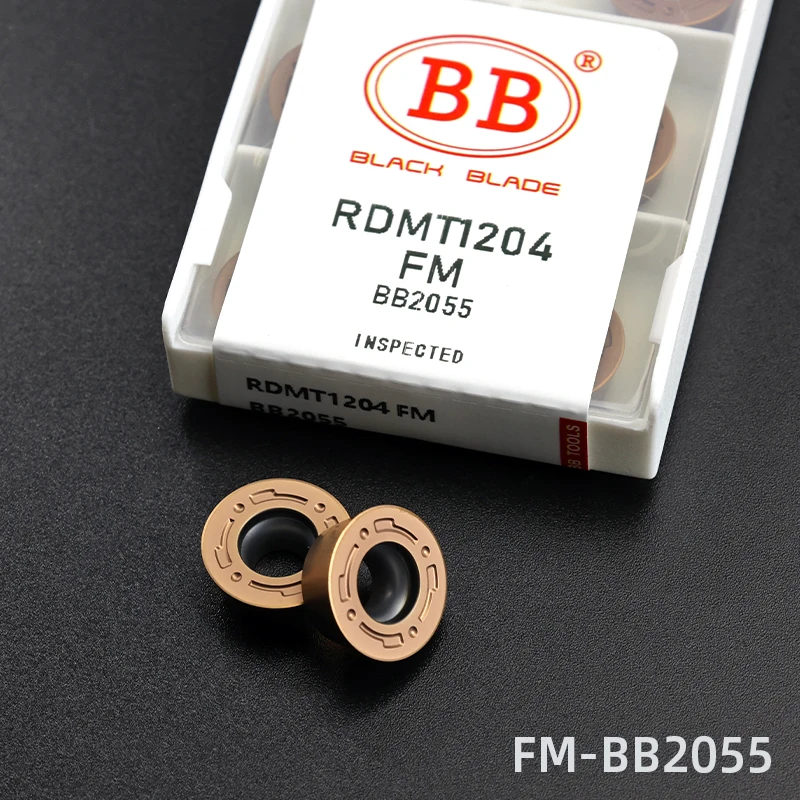 BB Carbide Insert RPMT 1204 10T3 RDMT RPMW1003 R5 R6 CNC Machine Indexable Milling Plate Blade Roundness Turning Tool Cermet PCD
