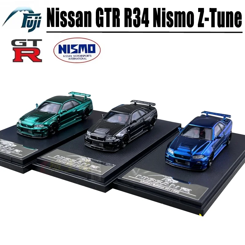 Fuji 1/64 Nissan GTR R34 Nismo Z-Tune Alloy Toy Diecast Metal Model Gift