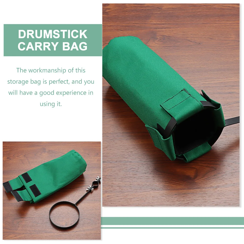 

Drumsticks Holder Bag Canvas Storage Pouch For Mallets Drum Accessories Durable Portable Hanging Organizer Pouch
