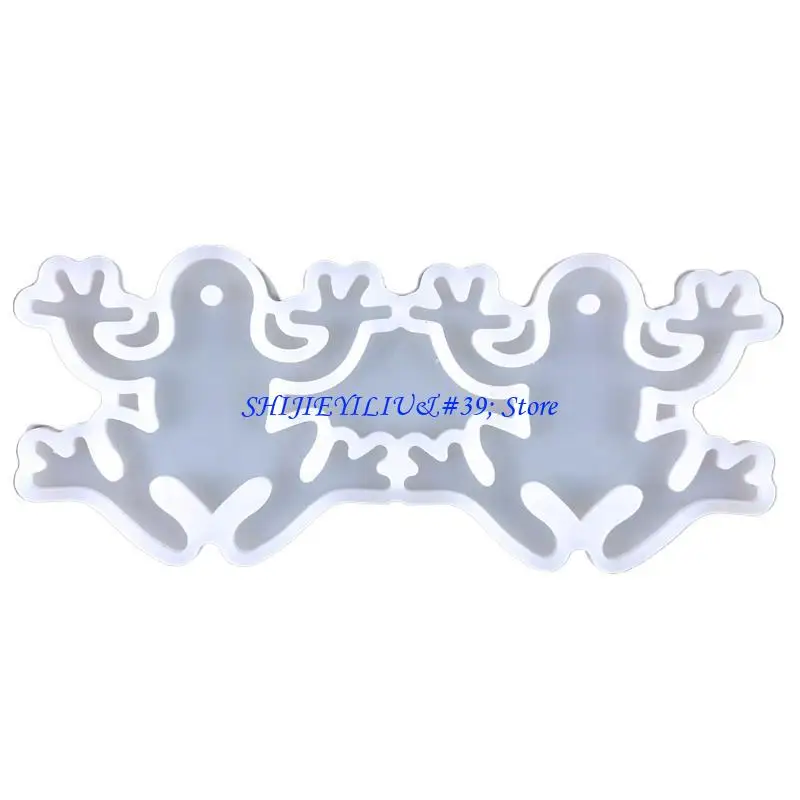 E21F Turtles Frogs Earrings Mould Silicone Epoxy Resin Molds DIY Necklace Jewellery Making Keychain Decorat