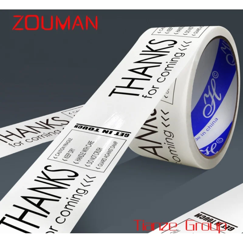 Custom , Customized Printed Fragile Opp Packaging Tape Bopp Adhesive Tape With Logo