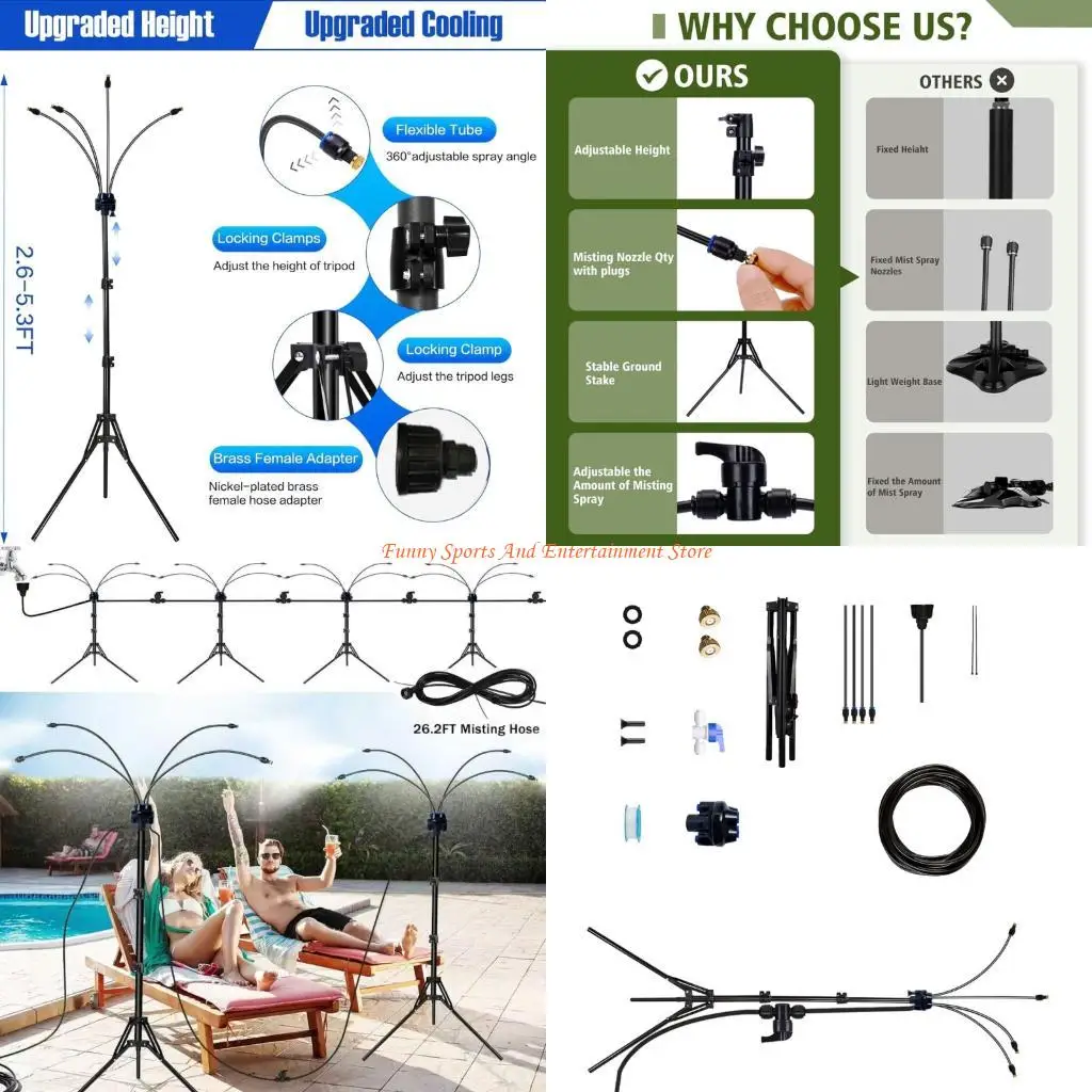 C4DE Tall Variable Cool draft Support For Garden Waterside And Grass moisturization