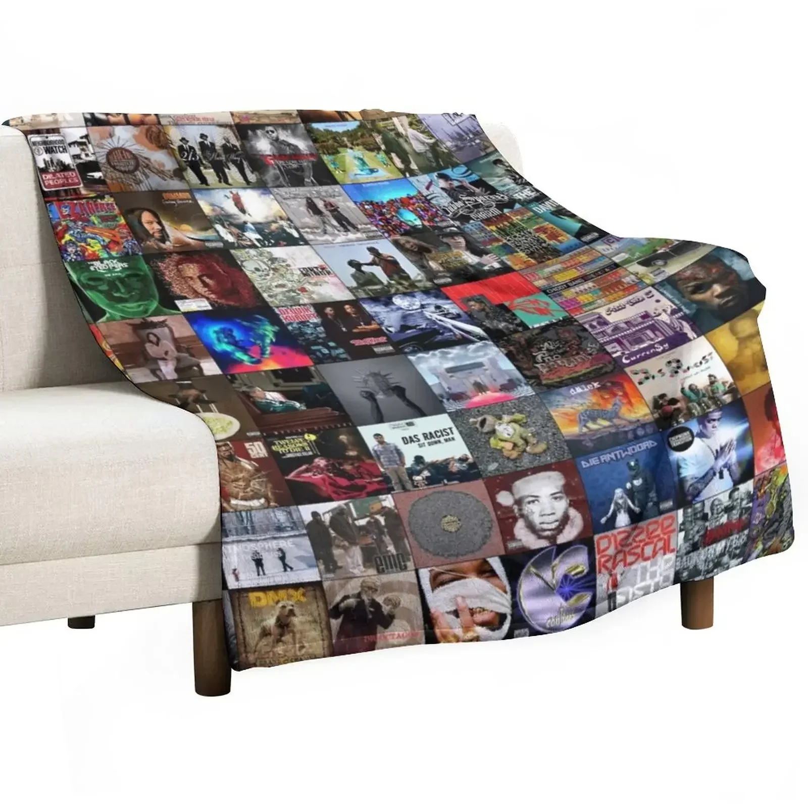 New Rap Music Albums Throw Blanket Comforter Moving Multi-Purpose Blankets