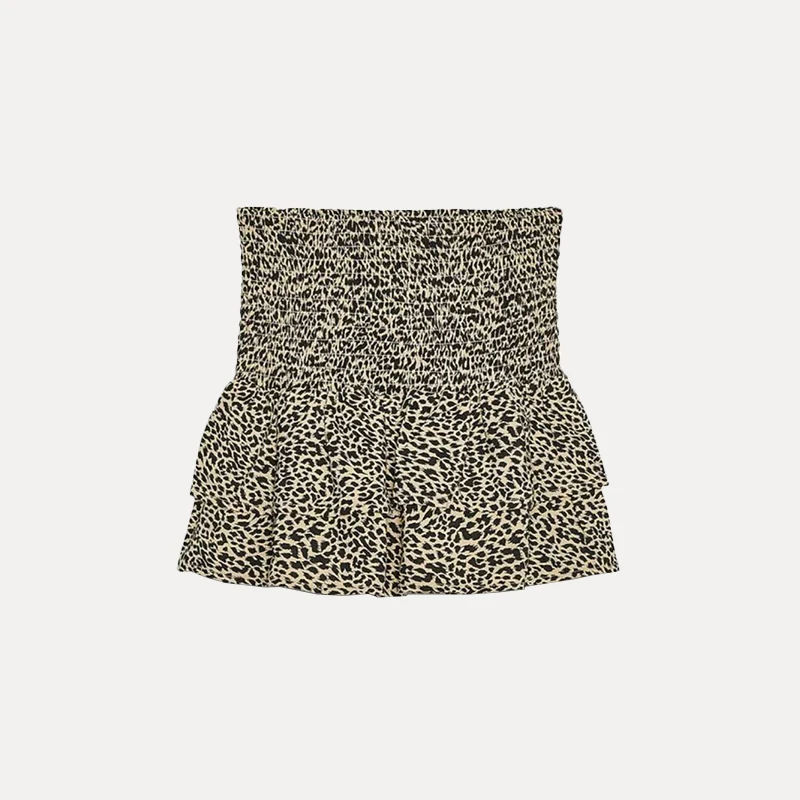 

High Waist Wide Waist Decorative Layered Casual orts Women's Summer New Sle High Waist Cake Skirt Polyester Fiber