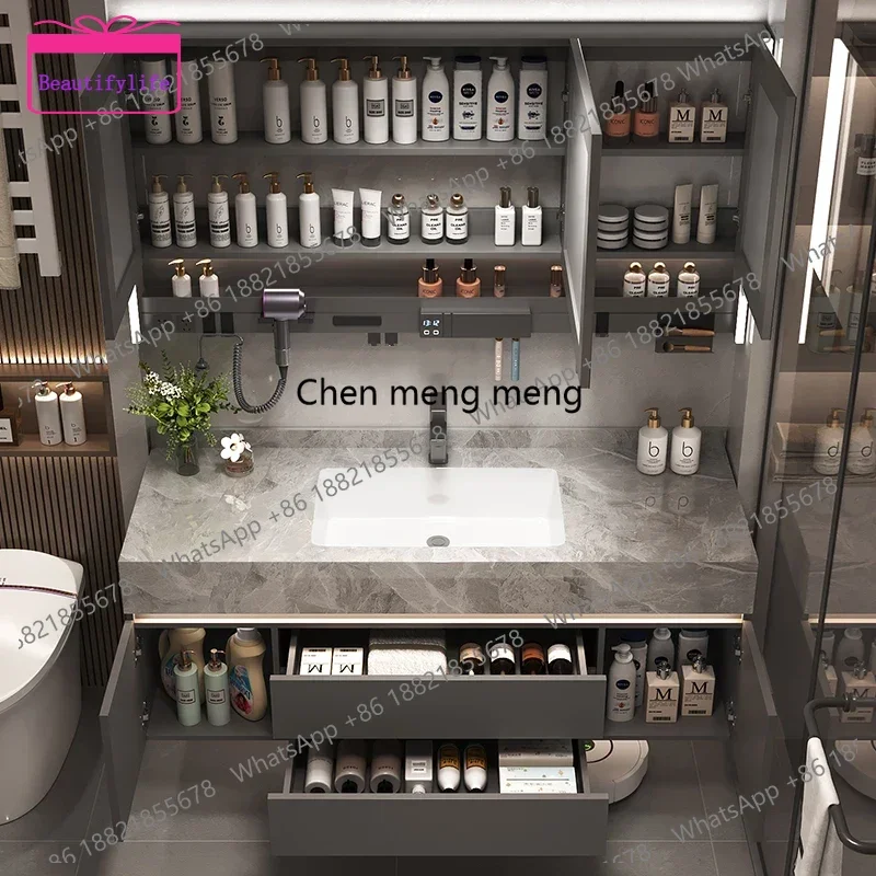 YL Paper Drawers Bathroom Cabinet Organizer Storage Mirror Accessories Toilet Display Cupboard Partitions Gabinete Hotel Furni