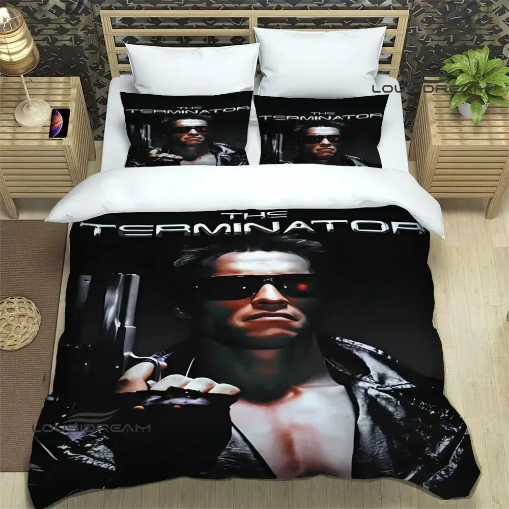 Schwarzenegger Terminator Bedding Sets Exquisite Bed Supplies Set Duvet Cover Bed Comforter Set Bedding Set Luxury Birthday Gift