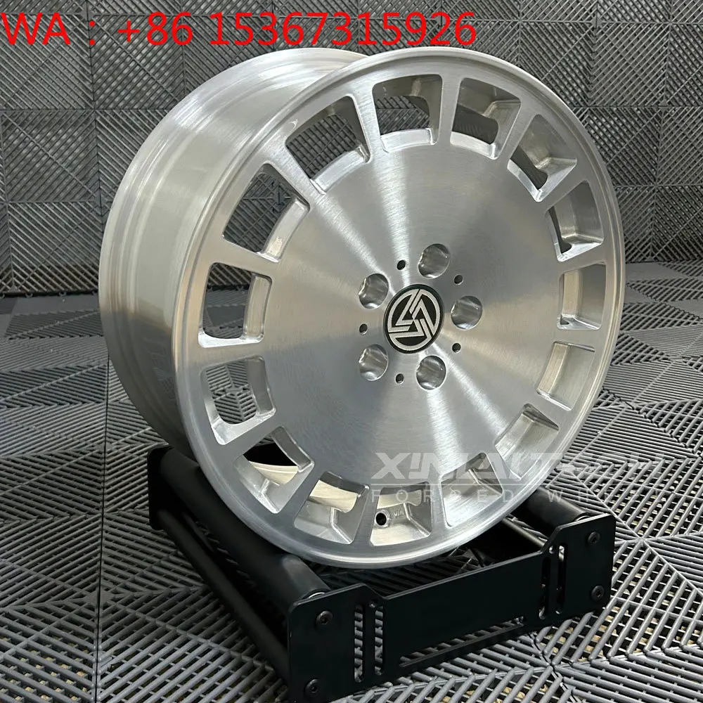 Brushed Silver Monoblock Deep Concave Forged Wheels 17-22 Inch 5x100 5x112 5x114.3 5x120 5x127 PCD SUV Rims