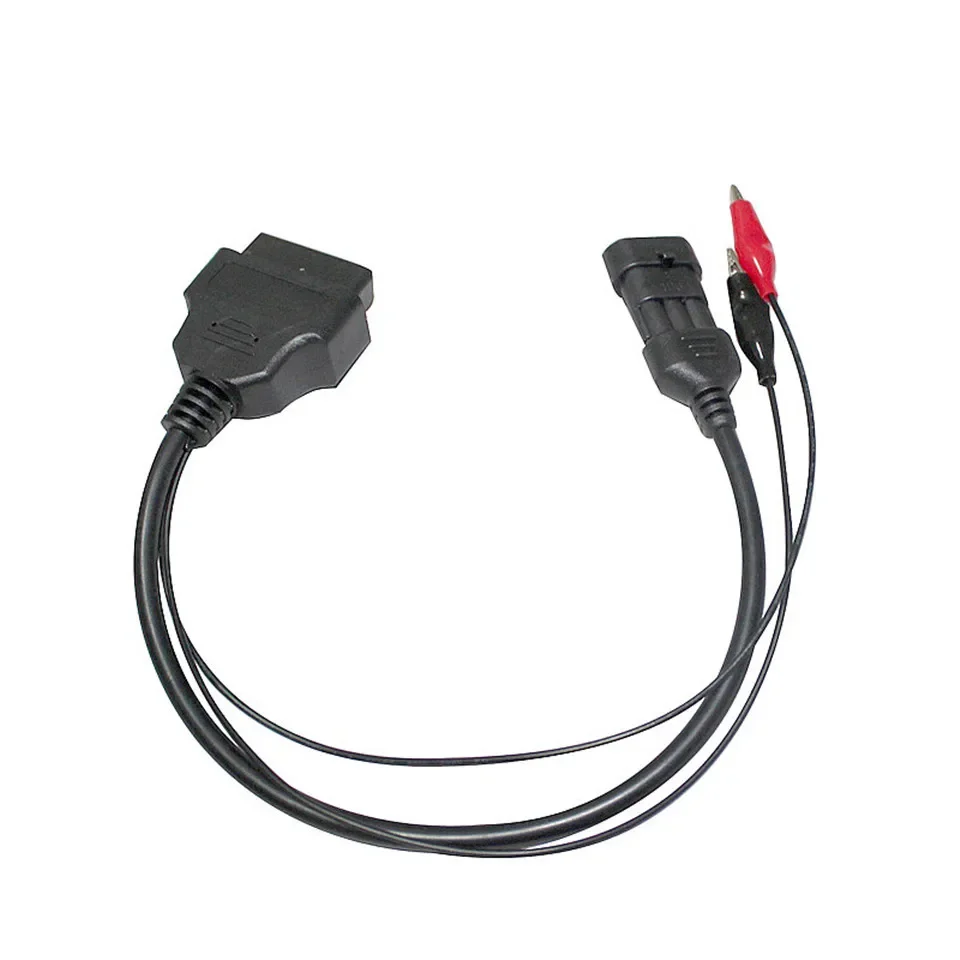 For Fiat / Alfa/ Lancia 3 Pin to 16 Pin OBDII OBD2 connector Adapter Auto- Car Cable For Fiat 3pin Female Diagnostic Cable