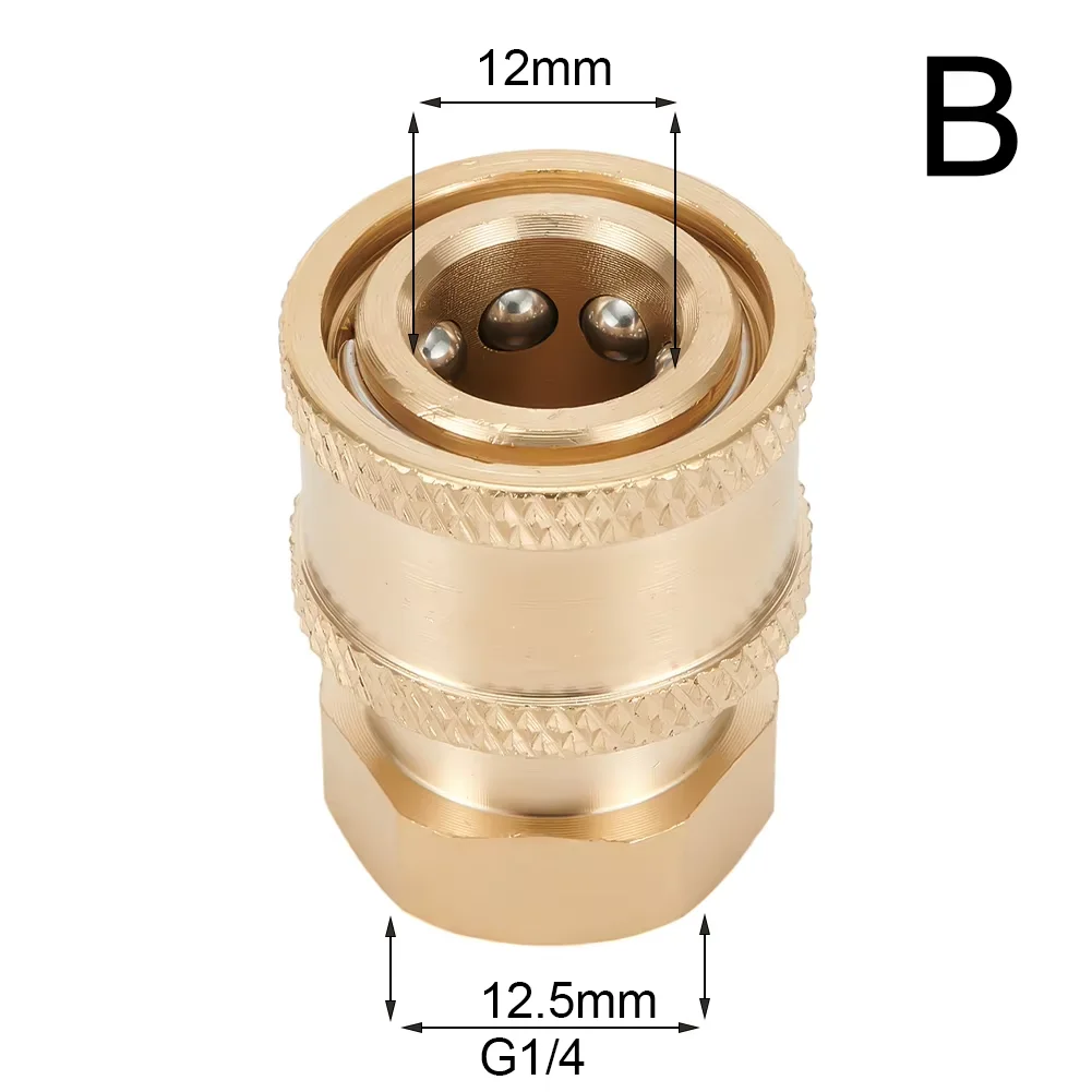 Hogedrukreiniger Connector Koppeling Quick Release Adapter 1/4 "Man Fitting Aansluiting Auto Wassen Tuin Gewrichten