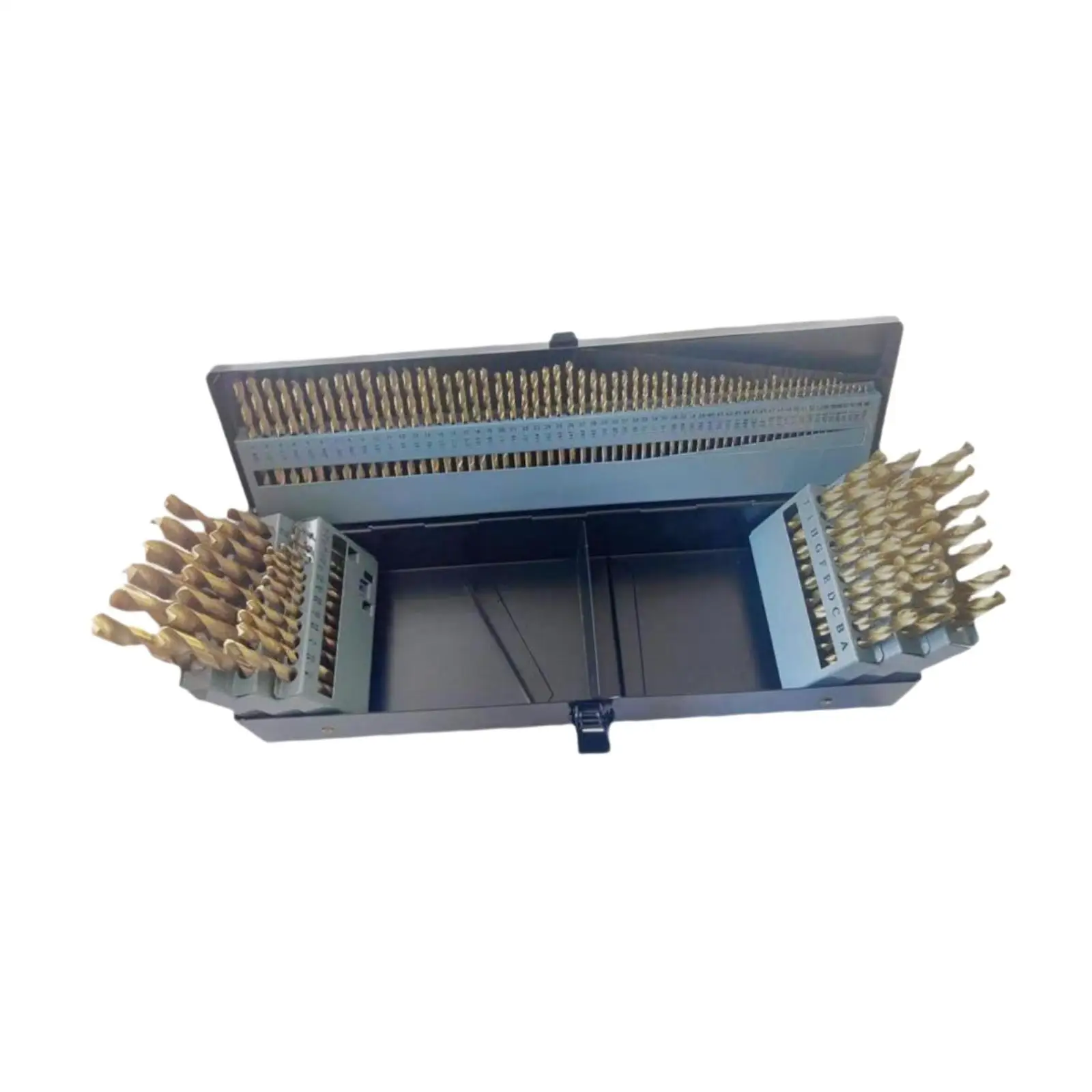 Kit di punte da trapano da 115 pezzi per metallo temprato, lega M35 robusta e versatile in plastica