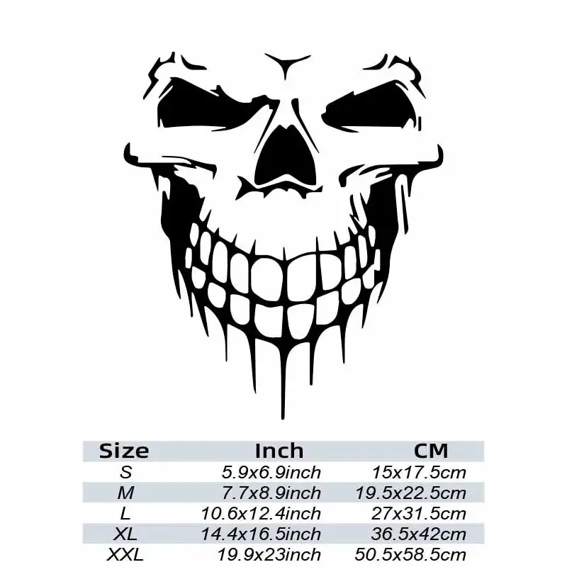 SKULL FACE Stickers,cool&fashion stickers with High quality for cars trucks motorcycles &laptops!