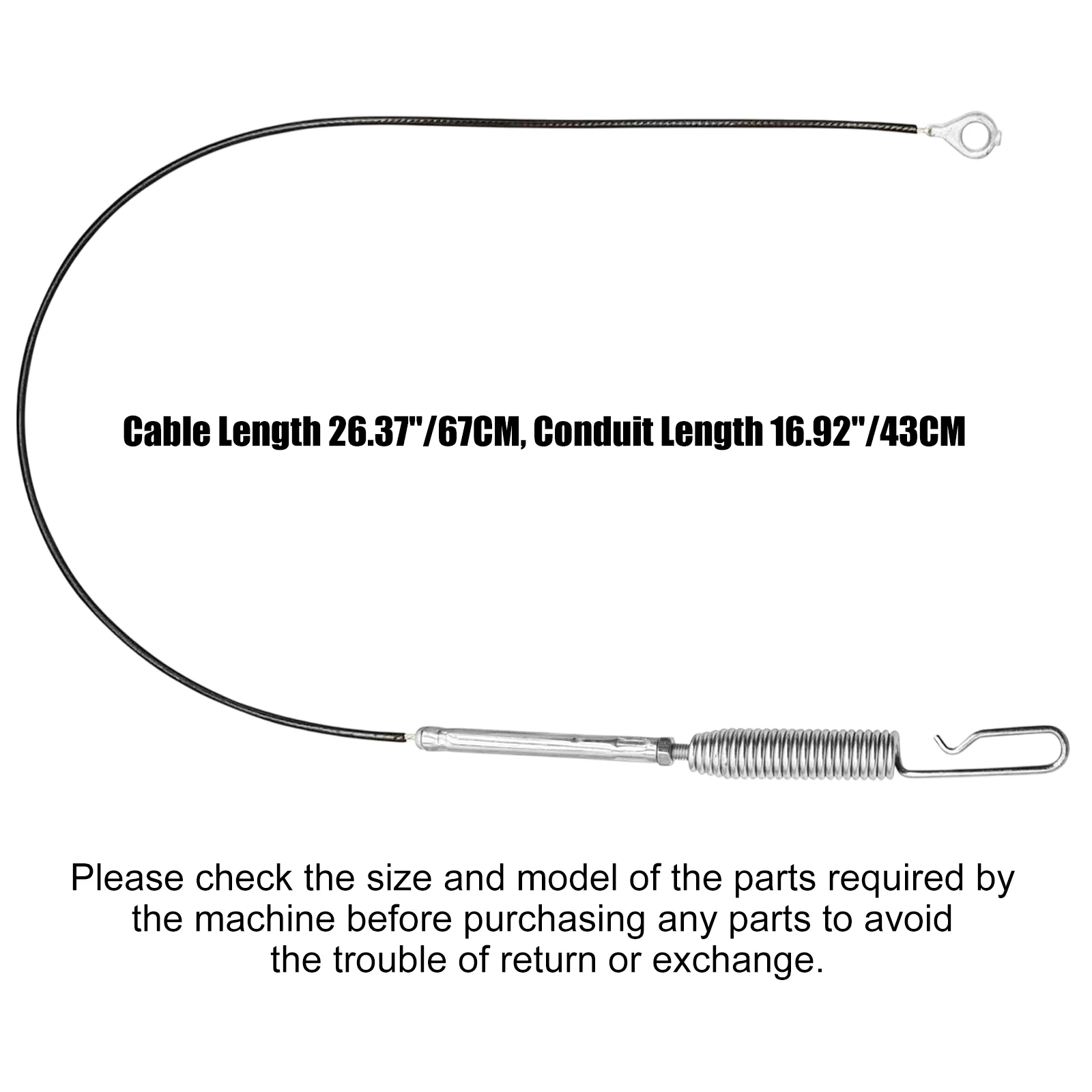 06900312 Snow Blower Attachment Cable for Ariens ST824E ST1027LE ST1130DLE ST924DLE ST1130DLE ST27LE Deluxe Track 24, Platinum S