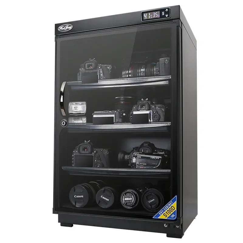 Huitong 100L Electronic Moisture Proof Box DSLR Digital Camera Drying Cabinet Photographic Equipment Storage Household