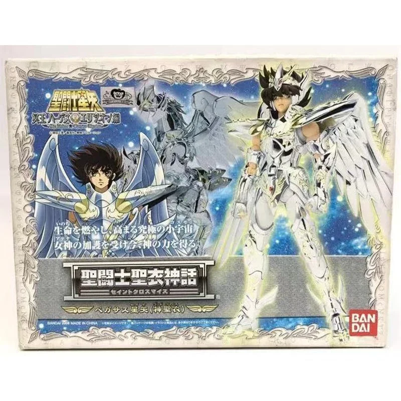 In Stock BANDAI Saint Cloth Myth Holy Pegasus Seiya Immortal TV Color Animation Action Collection Hand Figure Model Toy