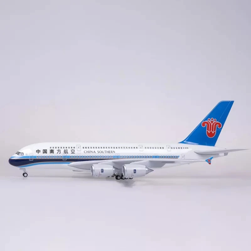 

1/160 Scale 46cm Airplane Model 380 A380 China southern Airline Aircraft Toy with Light&Wheel Diecast Plastic Resin Plane Toy