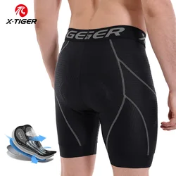 X-TIGER Cycling Underwear 5D Gel Pad Breathable Non-Slip Men Bike Shorts Shockproof Bicycle Underpant MTB Road Bike Riding Short