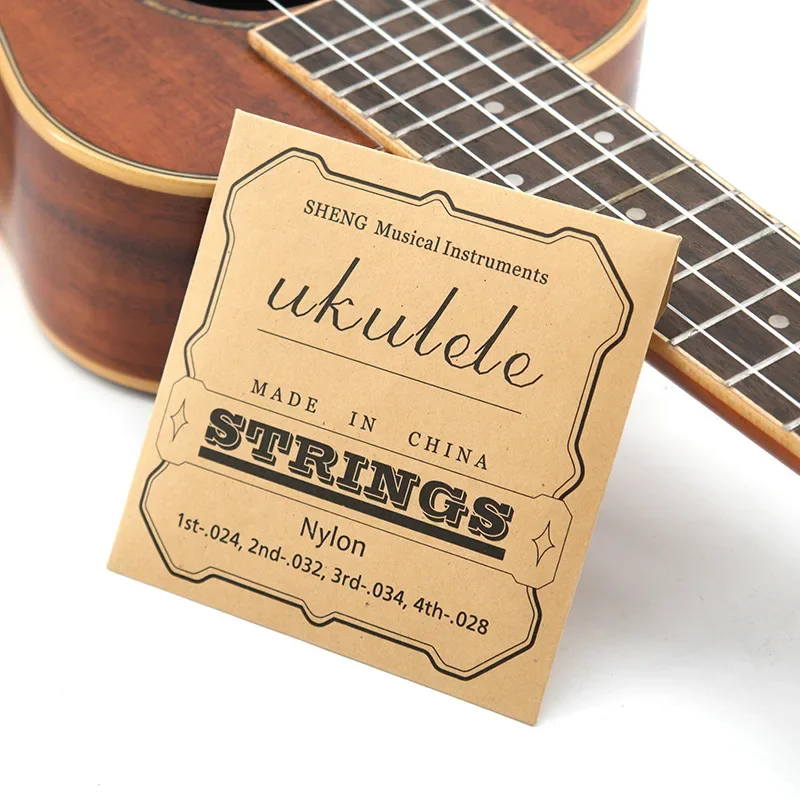 Ukrillini Dragon Strings | UK Strings in Independent Kraft Paper Box Packaging | 23 inch 26 inch Ukrillini Strings 1Set