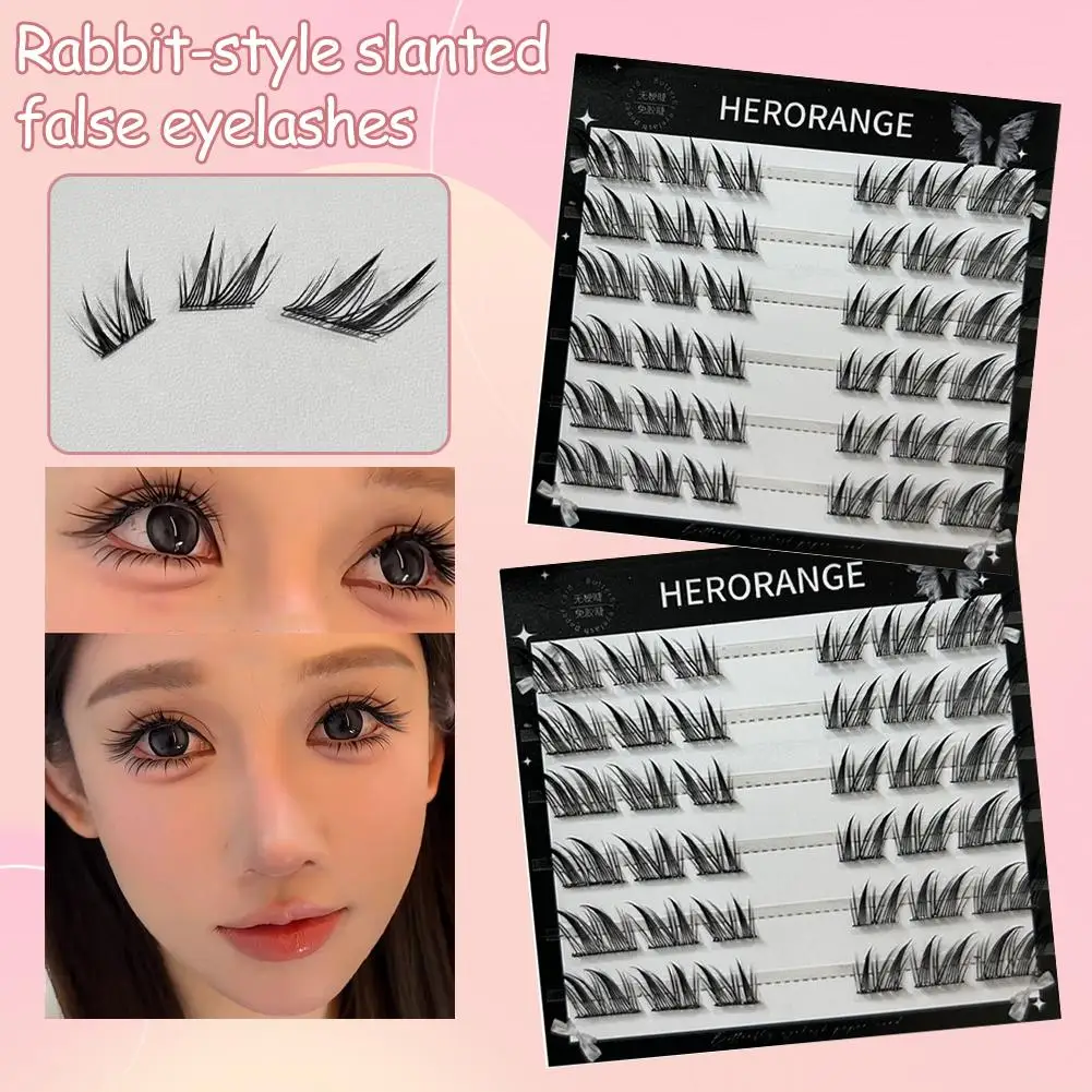 Große Kapazität, kein Kleber, Wimpern, DIY-Wimperncluster, natürlich, dick, einzelne Cluster, segmentierte faule Wimpern, individuelle Wimpernverlängerung