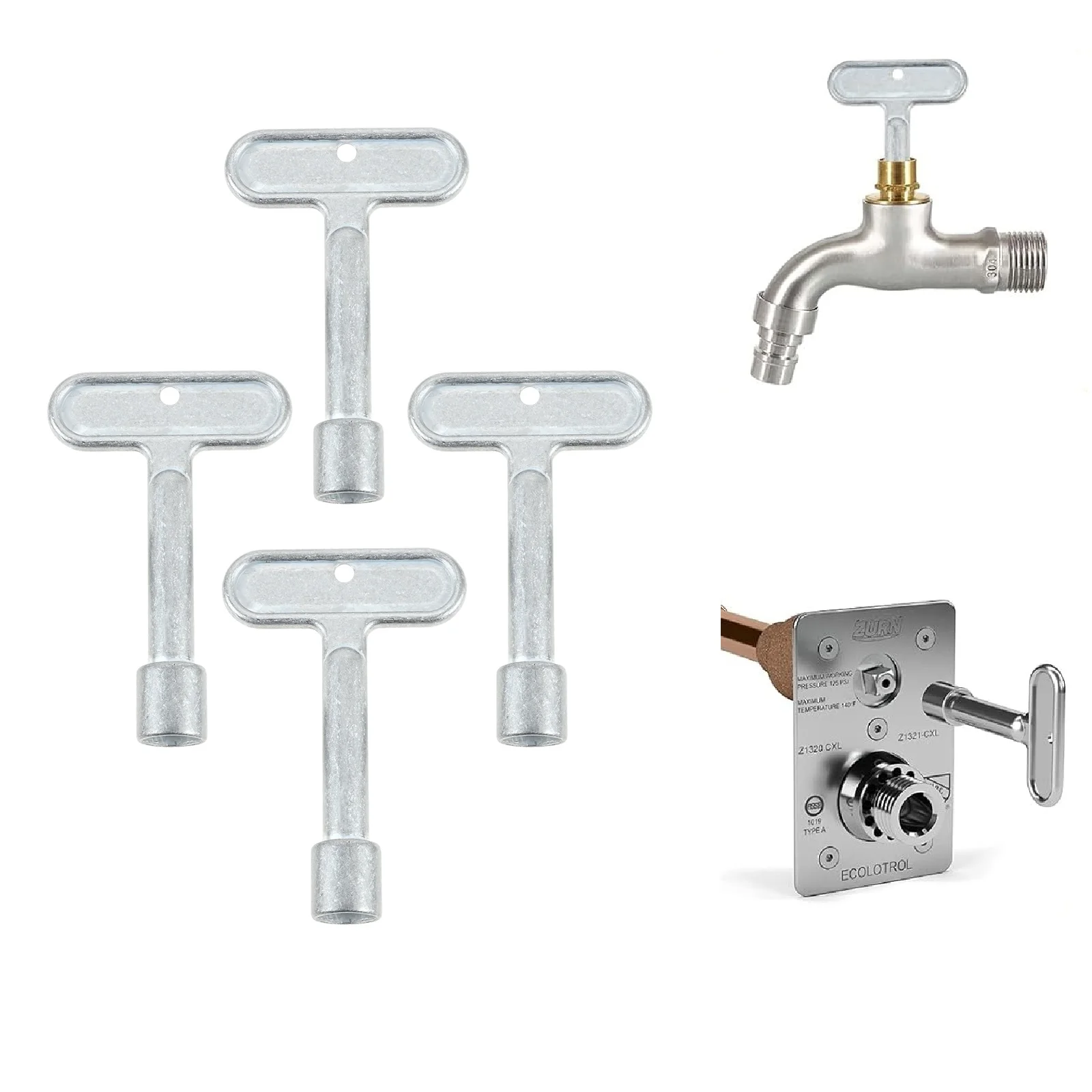 

5 шт. 3/8 "квадратный ключ для воды для Zurn Hydrant P1300-PART-13-KEY Z1300 Series, запорные настенные краны для пожарного гидранта, клапаны для наружного шланга